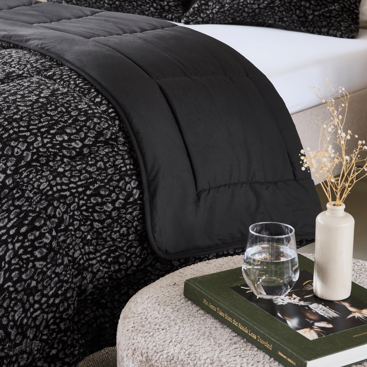 Luxurious Zelesta Teddybed - Stylish Panther Anthracite