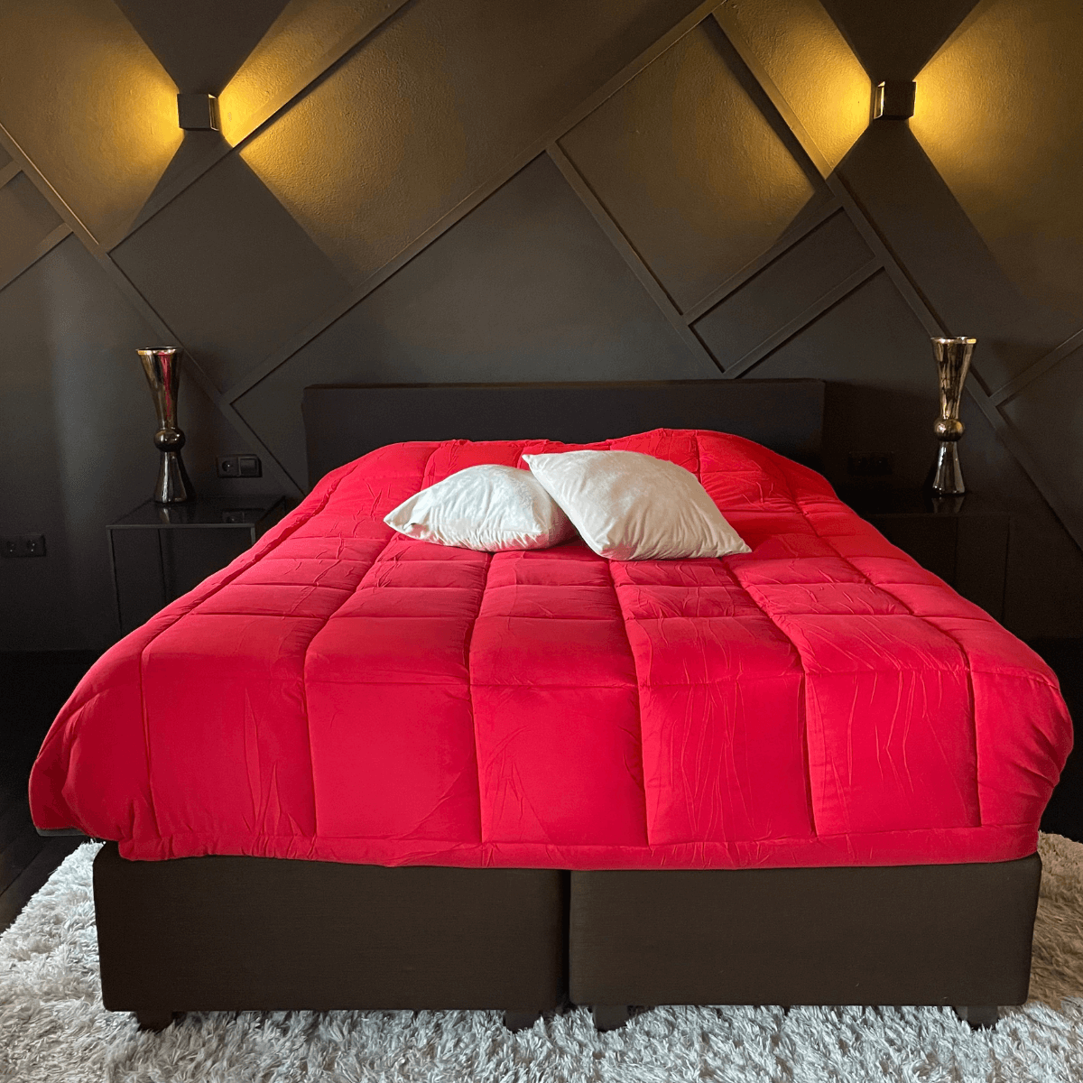 Zelesta Easybed - Chic Antracite & Vivid Red