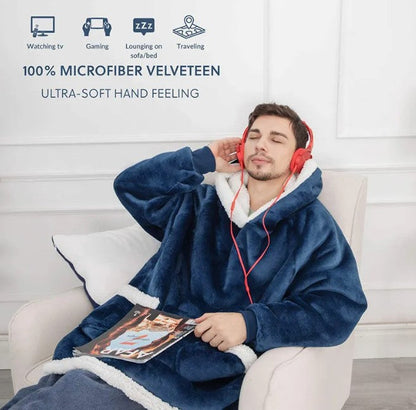 Warme Hoodie Fleece Dekens