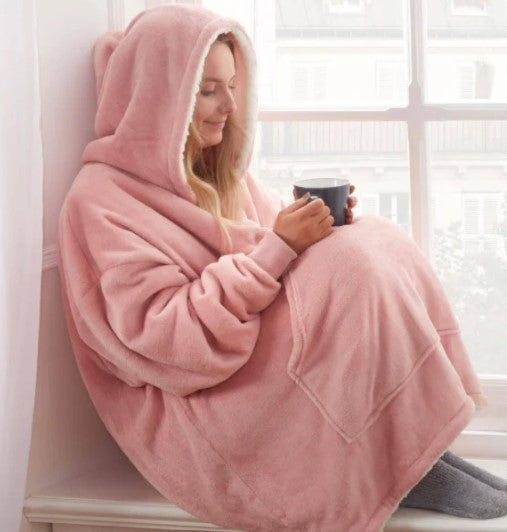 Warm Hoodie Fleece Blankets