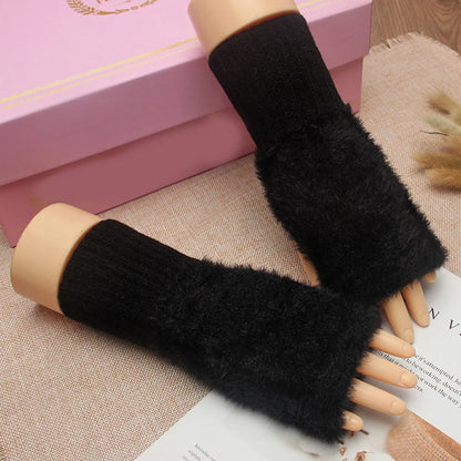 Winter Warm Furry Gloves