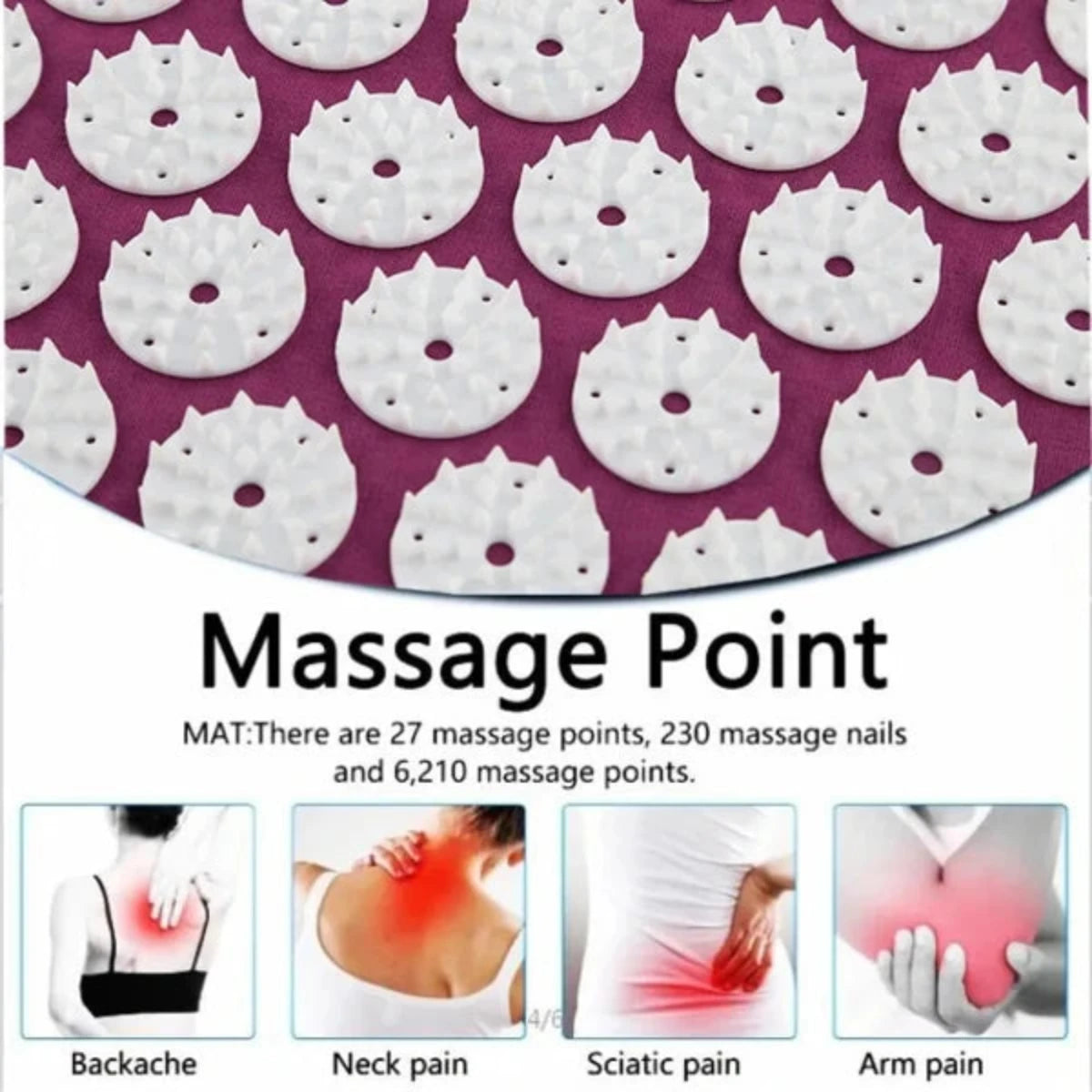 BlissMat - Acupressure Massage Mat voor ultieme Stressverlichting