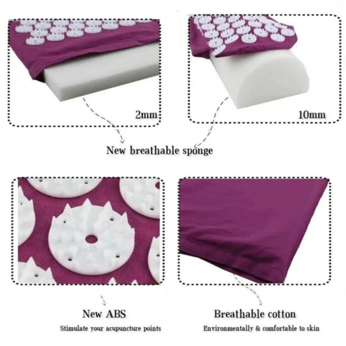 BlissMat - Acupressure Massage Mat voor ultieme Stressverlichting