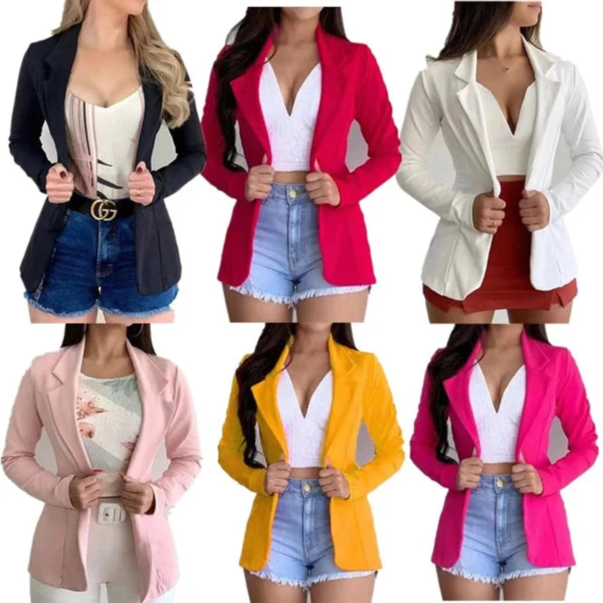 Stijlvolle Dames Blazer – Een Statement van Elegantie en Kleur