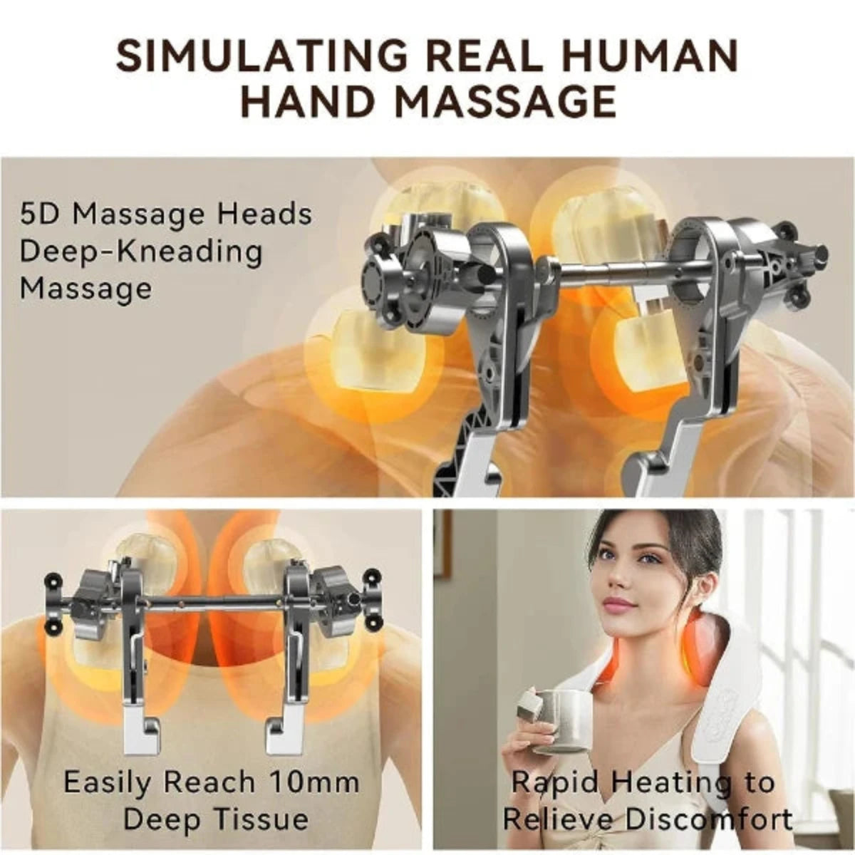 RelaxPro Neck Massager - Relax with the RelaxPro Shiatsu Massage Shawl